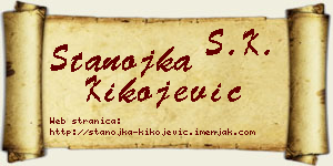 Stanojka Kikojević vizit kartica